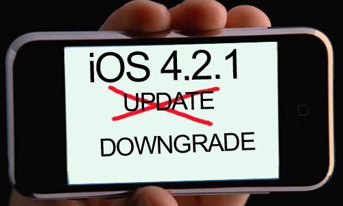 Downgrade de iOS 4.2.1 a 4.1 sin los SHSHS guardados No es posible de momento, downgrade 1