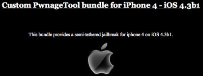 Jailbreak con PwnageTool para la IOS 4.3 beta 1 [Mac], pinawel