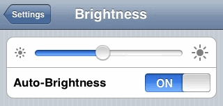 Mejorar la batería del iPhone o cómo ahorrar batería y maximizar su rendimiento, set brightness level