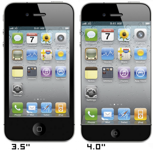 Apple presentará dos modelos del iPhone en Septiembre: un iPhone 4S económico y el iPhone 5 rumor, iphone 5 mockup 530x520