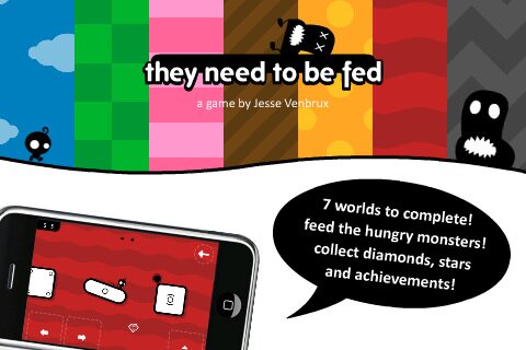 They Need To Be Fed, un grandioso y genial juego tipo Mario Galaxy en iPhone, iPod Touch e iPad [App Store], they need feed 1