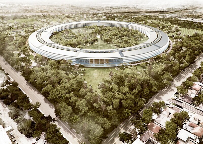 El nuevo campus de apple se verá así, ovni apple