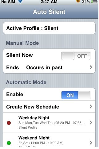 Auto Silent, programa las horas en la que tu iPhone se silenciará de forma automática [Cydia], iPhone 5 4 actualidad noticias 489
